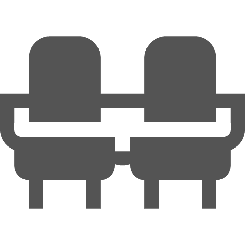 Chairs in Oshawa Little Theatre auditorium for local theatrical performances and community events.