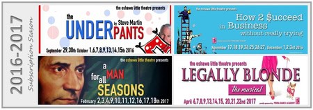 Elegant theater stage with curtains at Oshawa Little Theatre.